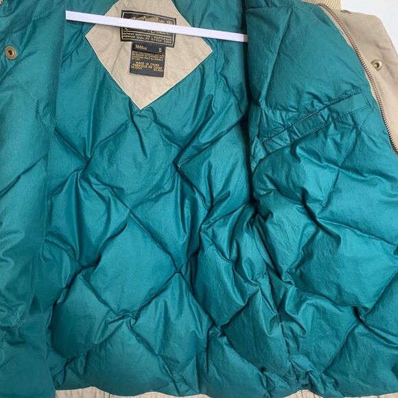 VTG Eddie Bauer Quilt Lined Goose Down Vest Canvas Field Chore Hunting Mens M - Picture 7 of 16